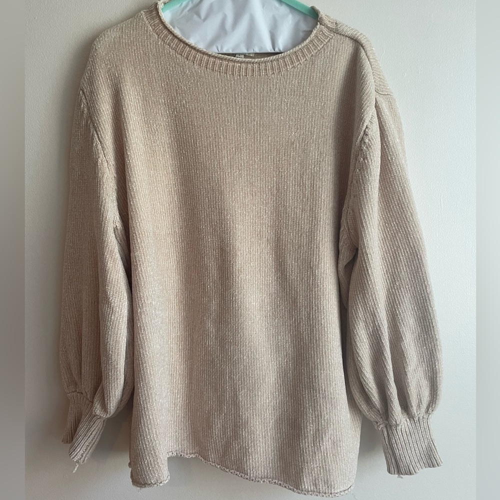 Cream Chenille Sweater